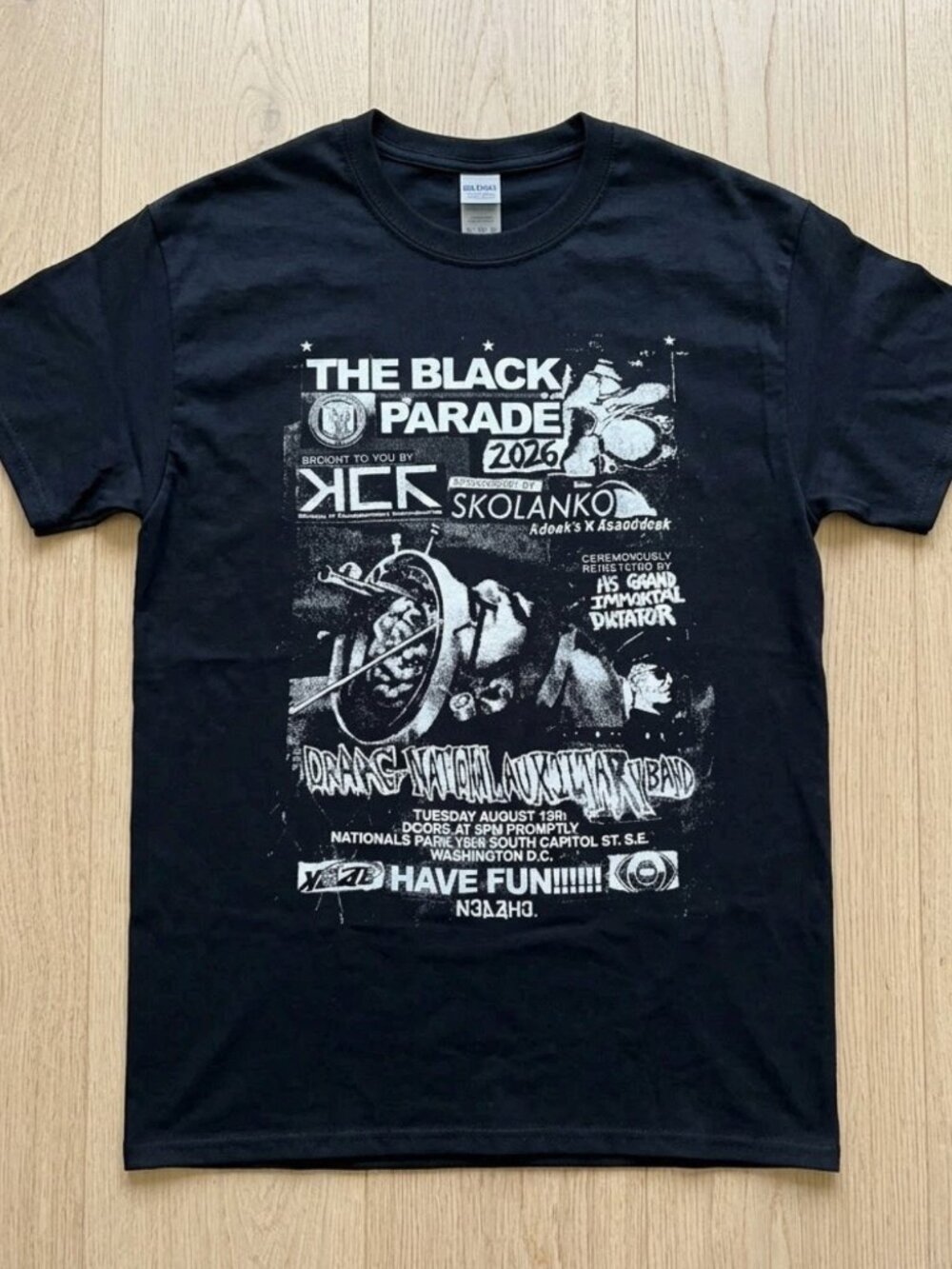 My Chemical Romance MCR Tour Exclusive City Washington,DC Shirt Unisex Reprint